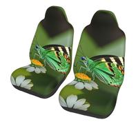 CPyuqw Universal Green leaf colorful butterfly Print Car Seat Covers - Fit Front Seat Protector for Women and Men, Fits SUV Sedan Truck