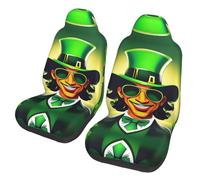 CPyuqw Universal Happy St Patrick's Day Print Car Seat Covers - Fit Front Seat Protector for Women and Men, Fits SUV Sedan Truck