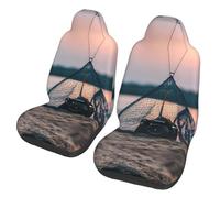 CPyuqw Universal Starfish Fishing Nets Print Car Seat Covers â€“ Fit Front Seat Protector for Women and Men, Fits SUV Sedan Truck