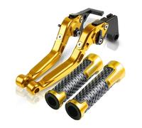 CPZPMFMKBG for CBR1000F SC24 CBR 1000F 1993-1998 Motorcycle CNC Brake Clutch Levers Handlebar Hand Grips Adjustable Folding Extendable Motorcycle Brake Lever(Gold)