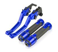 CPZPMFMKBG for CBR1000F SC24 CBR1000 F 1993-1998 Motorcycle Short Brake Clutch Levers Handle Grips Handlebar Ends CNC Motorcycle Brake Lever(Blue)