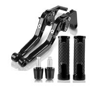 CPZPMFMKBG for CBR125R CB125R CB 125R CBR 125R 2011-2020 Adjustable Folding Extendable with A Brake Clutch Levers Handlebar Motorcycle Brake Lever(Black)