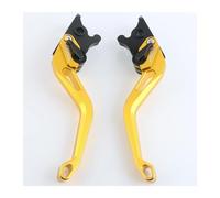 CPZPMFMKBG for CBR125R CBR 125R 2004-2010 Motorcycle Clutch Brake Levers Adjustable 3D Rhombus Texture CNC Aluminum Motorcycle Brake Lever(Gold)