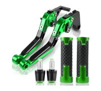 CPZPMFMKBG for CBR125RR CBR 125R CBR 125 CBR125 2004-2010 Motorcycle CNC Adjustable Folding Extendable Brake Clutch Levers Handlebar Motorcycle Brake Lever(Green)
