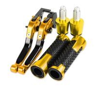 CPZPMFMKBG for CBR150R CBR 150R CBR150 R 2011-2021 Motorcycle Brake Clutch Levers Handlebar Hand Grips Adjustable Folding Extendable CNC Motorcycle Brake Lever(Gold)