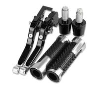 CPZPMFMKBG for CBR150R CBR 150R CBR150 R 2011-2021 Motorcycle Brake Clutch Levers Handlebar Hand Grips Adjustable Folding Extendable CNC Motorcycle Brake Lever(Silver)