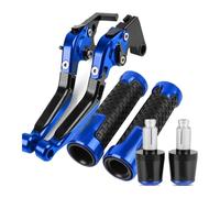 CPZPMFMKBG for CBR250R CBR 250R 2011-2018 Motorcycle Brake Clutch Levers Handlebar Grips Adjustable Folding Extendable CNC Motorcycle Brake Lever(Blue)