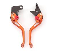 CPZPMFMKBG for CBR600F CBR 600F 2011-2013 Motorcycle Clutch Brake Levers Adjustable 3D Rhombus Texture CNC Aluminum Motorcycle Brake Lever(Orange)