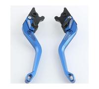 CPZPMFMKBG for CBR600RR 2007-2018 Motorcycle Clutch Brake Levers Adjustable 3D Rhombus Texture CNC Aluminum Motorcycle Brake Lever(Blue)