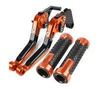 CPZPMFMKBG for CBR600RR CBR 600RR CBR 600 RR 2003-2006 Motorcycle CNC Adjustable Folding Extendable Brake Clutch Levers Handlebar Motorcycle Brake Lever(Orange)