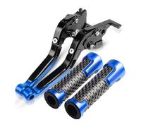 CPZPMFMKBG for CBR650F CBR 650F 2014-2016 Motorcycle CNC Brake Clutch Levers Handlebar Hand Grips Adjustable Folding Extendable Motorcycle Brake Lever(Blue)