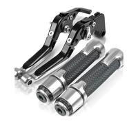 CPZPMFMKBG for CBR650F CBR 650F CBR650 F 2014-2016 Motorcycle CNC Adjustable Folding Extendable Brake Clutch Levers Handlebar Hand Grips Ends Motorcycle Brake Lever(8)