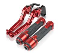 CPZPMFMKBG for CBR650F CBR 650F CBR650 F 2014-2016 Motorcycle CNC Adjustable Folding Extendable Brake Clutch Levers Handlebar Hand Grips Ends Motorcycle Brake Lever(15)