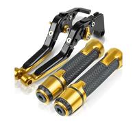 CPZPMFMKBG for CBR650F CBR 650F CBR650 F 2014-2016 Motorcycle CNC Adjustable Folding Extendable Brake Clutch Levers Handlebar Hand Grips Ends Motorcycle Brake Lever(20)