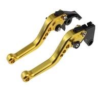 CPZPMFMKBG for Yama&ha YZF-R25 YZF-R3 MT-25 2015-2023 Motorcycle Accessories CNC Short Adjustable Brake Clutch Levers Motorcycle Brake Lever(Gold)