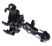 CPZPMFMKBG Motorcycle Bike Phone Holder W/Shock Absorbe Handlebar Fork Stem Mount GPS Clip For 4.7-7.1 Inch Shockproof Mobile Phone Stand Motorcycle GPS Navigation Bracket(Shock-absorbing R)