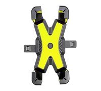 CPZPMFMKBG support de navigation pour moto GPS Navigation Bracket Bicycle Holder Motorcycle Mobile Cellphone Bike Handlebar Clip Stand Mount Accessories(Yellow For Handlebar)