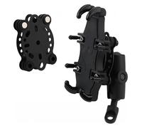 CPZPMFMKBG support de navigation pour moto Universal Motorcycle Mobile Phone Holder Riding Bracket GPS Mount Handlebar Side Mirror Stand Buffer Shock Absorber(-02-A 8 10MM)