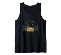 CQ from Nature Ham Radio with Forest and Mountains Tank Top