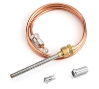 CQ100A1013/U Thermocouple Compatible with Resideo Gas Furnaces, Water Heaters ＆ Boilers, 24" Thermocouple Fits for Twist-in, Clamp-in and Push-in Type Pilot Burners, Water Heaters Replacement Parts