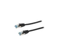 CQ6055S patch cord S/FTP 6a line Cu PUR black 2m halogen-free 27AWG LOGILINK
