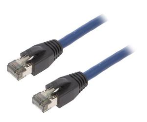 CQ8026S Patch cord S/FTP Cat 8.1 Line Cu LSZH blue 0.5m 26AWG LOGILINK