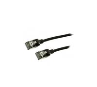 CQ9033S Patch cord U/FTP 6a Line Cu TPE black L: 1m 32AWG LOGILINK