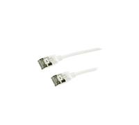 CQ9051S Patch cord U/FTP 6a Line Cu TPE white L: 2m radiation-retardant LOGILINK