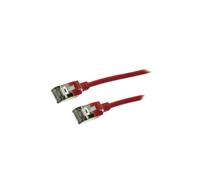 CQ9074S Patch cord U/FTP 6a Line Cu TPE red L: 5m radiation retardant LOGILINK