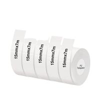 CQadsDyrx 2 5 10 Rolls 15mm X 7m Thermal Label Tape Compatible With Label Printer Models D30 Marklife P12 P15 Labeller Universal Fit(5PK Transparent)