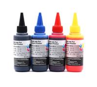 CQadsDyrx 4color 5color 6color 100ml Universal Dye Ink Kit Compatible With Deskjet Inkjet Printer Models Aftermarket Replacement(4color-CMYK)