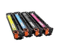 CQadsDyrx 4Pcs Toner Cartridge Compatible With Printer Models 125A CP1210 CP1215 CP1217 1515N 1518NI CM1312NFI CM1312MFP For Part Number CB540A CB541A CB542A CB543A Aftermarket Replacement