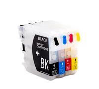CQadsDyrx Refillable Ink Cartridge LC11 LC16 LC38 LC39 LC61 LC65 LC67 LC980 LC990 LC1100 For DCP-J140W 145C 165C 185C