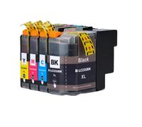 CQadsDyrx Vilaxh LC22U LC22UXL Compatible Ink Cartridge For Printer Models DCP-J785DW MFC-J985DW(4PCS 1SET)