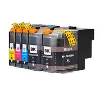 CQadsDyrx Vilaxh LC22U LC22UXL Compatible Ink Cartridge For Printer Models DCP-J785DW MFC-J985DW(5PCS 1SET)