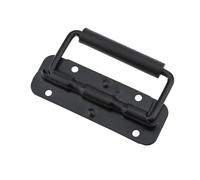 CQAHDSEVF Folding Metal Chest Handles, 2 Pcs Iron Spring Folding Handle Multiple Sizes for Toolbox Cabinet Luggage(100mm)