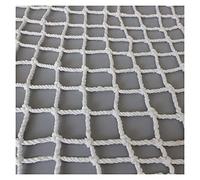 CQAHDSEVF Nylon Balcony Rope Net, Nylon Mesh Net White Multiple Sizes Garden Climbing Plant Fence(1x2m(3.3x6.6ft))
