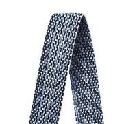 CQAHDSEVF Polyester Cotton Webbing, Multicolor Cotton Jacquard Webbing Strap 20-34mm x 1-5M For Bag Belt Biasband DIY Craft(Blue-20mm,5Meters)