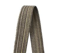 CQAHDSEVF Polyester Cotton Webbing, Multicolor Cotton Jacquard Webbing Strap 20-34mm x 1-5M For Bag Belt Biasband DIY Craft(Coffee-34mm,1Meter)