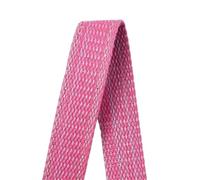 CQAHDSEVF Polyester Cotton Webbing, Multicolor Cotton Jacquard Webbing Strap 20-34mm x 1-5M For Bag Belt Biasband DIY Craft(RoseRed-25mm,4Meters)