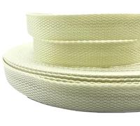 CQAHDSEVF Polyester Cotton Webbing, Polyester Nylon Webbing Strap Tape for Bags Crafts DIY 5 yards 20mm Multicolor(Ivory)