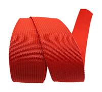 CQAHDSEVF Polyester Cotton Webbing, Polypropylene Upholstery Webbing Strap Tape Multicolor 38mm, 5/10/20 yards(Red,38mm/20Yards)