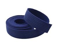 CQAHDSEVF Polyester Cotton Webbing, Polypropylene Upholstery Webbing Strap Tape Multicolor 38mm, 5/10/20 yards(Navyblue,38mm/5Yards)