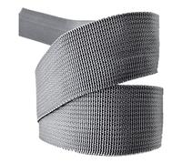 CQAHDSEVF Polyester Cotton Webbing, Polypropylene Upholstery Webbing Strap Tape Multicolor 38mm, 5/10/20 yards(Grey,38mm/20Yards)