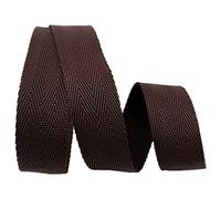 CQAHDSEVF Polyester Cotton Webbing, Polypropylene Webbing Tape 25mm Multicolor (5-20) Yards(Coffee,25mm x 10Yards)