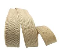 CQAHDSEVF Polyester Cotton Webbing, Polypropylene Webbing Tape 25mm Multicolor (5-20) Yards(Khaki,25mm x 5Yards)