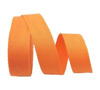 CQAHDSEVF Polyester Cotton Webbing, Polypropylene Webbing Tape 25mm Multicolor (5-20) Yards(Orange,25mm x 5Yards)