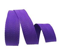 CQAHDSEVF Polyester Cotton Webbing, Polypropylene Webbing Tape 25mm Multicolor (5-20) Yards(Purple,25mm x 10Yards)