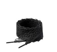CQAHDSEVF Shoe String, Black White Flat Shoelaces For Sneakers 100-140cm(Black,100)