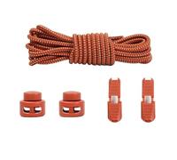 CQAHDSEVF Shoe String, Elastic No Tie Shoelaces With Plastic Lock Polka Dot Pattern Multicolor 100 cm Pack Of 2(Brown)